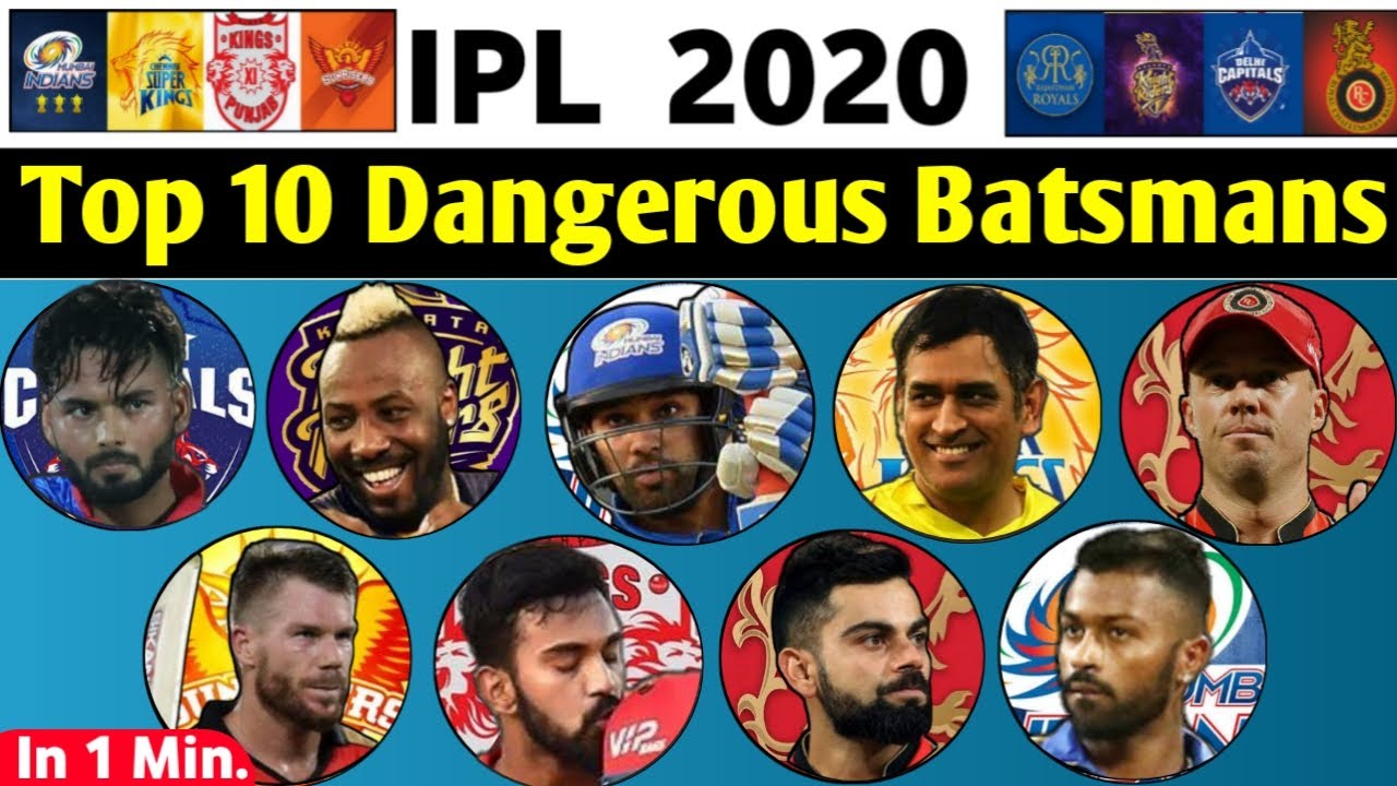 TOP 10 DANGEROUS BATSMAN LIST OF IPL 2020 IPL 10 top-10-dangerous-batsman-list-of-ipl-2020-ipl-10