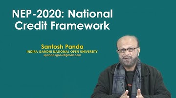 NEP-2020: National Credit Frame Work  #swayamprabha #CH15SP