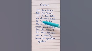 Thumbnail of Huntrix - Golden (Lyrics) KPop Demon Hunters #golden #kpopdemonhunters #kpopdemonhuntersnetflix