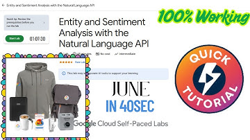 [JUNE ] Entity and Sentiment Analysis with the Natural Language API || GSP038 || [2025] #qwiklabs