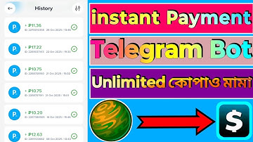 instant payment telegram bot | instant payment earning apps | #onlineincome 