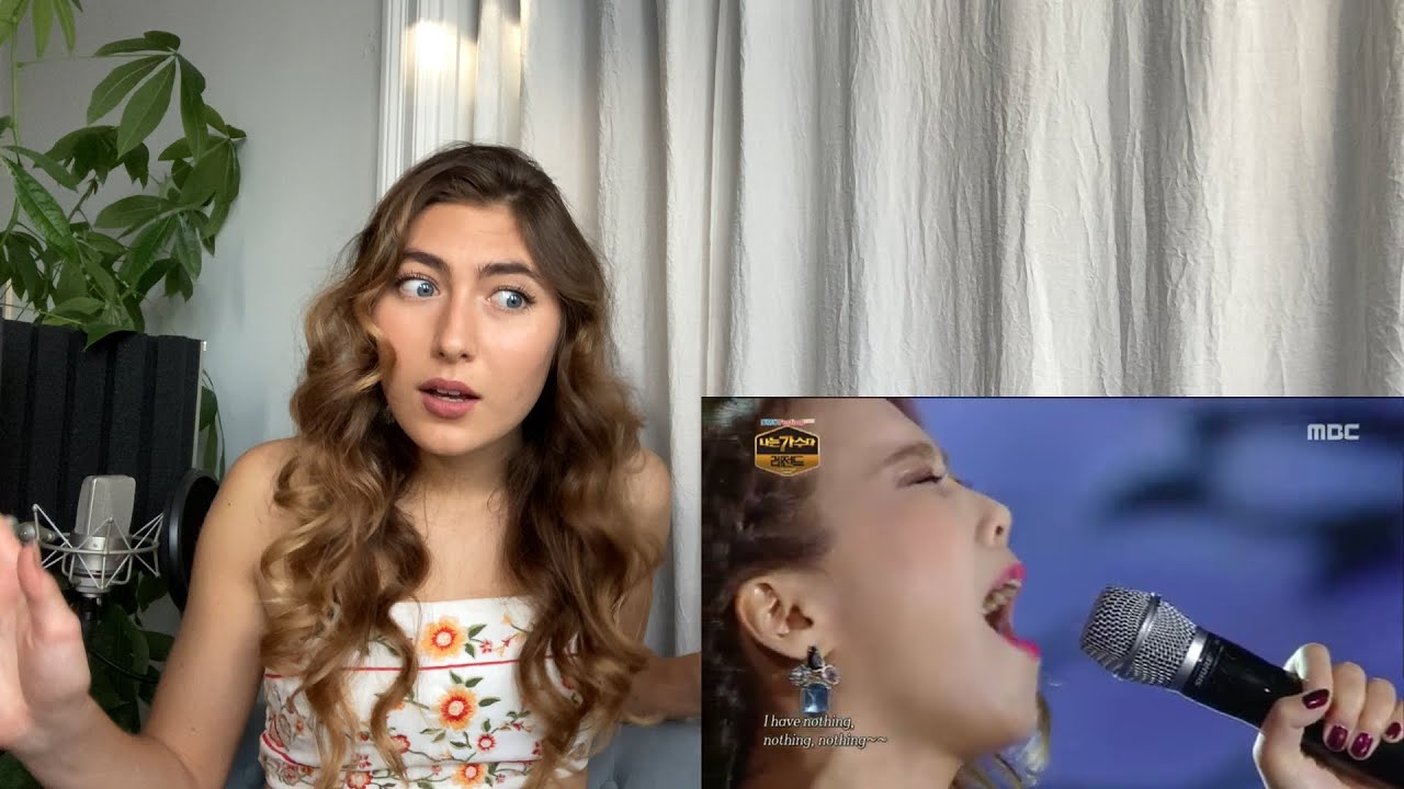 Singer Reacts to Sohyang I have Nothing
