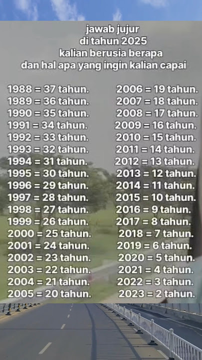 Usia kalian ditahun 2025 berapa tahun nih ? #shorts #meme #2025 #short