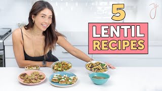 5 LENTIL RECIPES for Weight loss I Plant-based, Easy & Healthy!