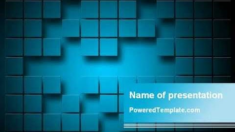 Abstract Surface Of The Squares With Spaces PowerPoint Template by PoweredTemplate.com