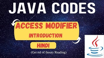 Access Modifier in Java | Java Program | Hindi(Hinglish)