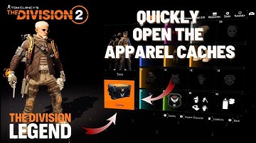 Quick Guide to Opening Apparel Caches Without the Animation ! | The Division 2  🔓💨