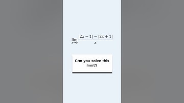 Solving a Limit with Absolute Values #maths #calculus