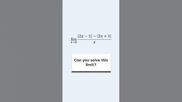 Solving a Limit with Absolute Values #maths #calculus