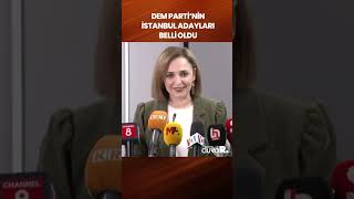 Dem Partinin İstanbul Adayları Belli Oldu