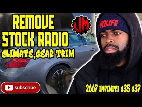 How to remove replace stock radio infiniti g35 g37 sedan