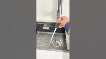 Vòi rửa bát dây rút nóng lạnh Kluger sử dụng tiện nghi như thế nào? #shorts #vòi_rửa_bát