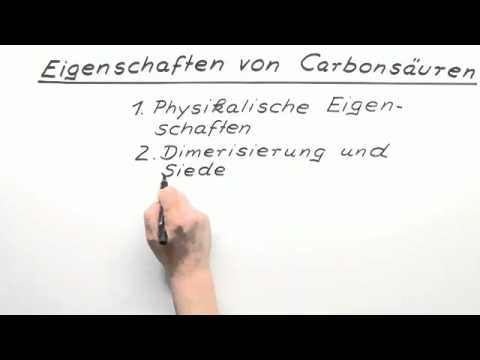 Carbonsäuren Eigenschaften Carbonsäuren Eigenschaften