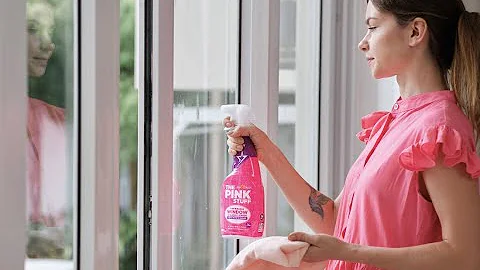 The Miracle Window and Glass Cleaner with Rose Vinegar by THE PINK STUFF