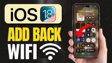 How To Add Wi-Fi To Control Center iOS 18.1 I Add WiFi Toggle To iPhone Control Center