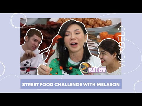 Street Food Challenge with Melason | Vicki Belo