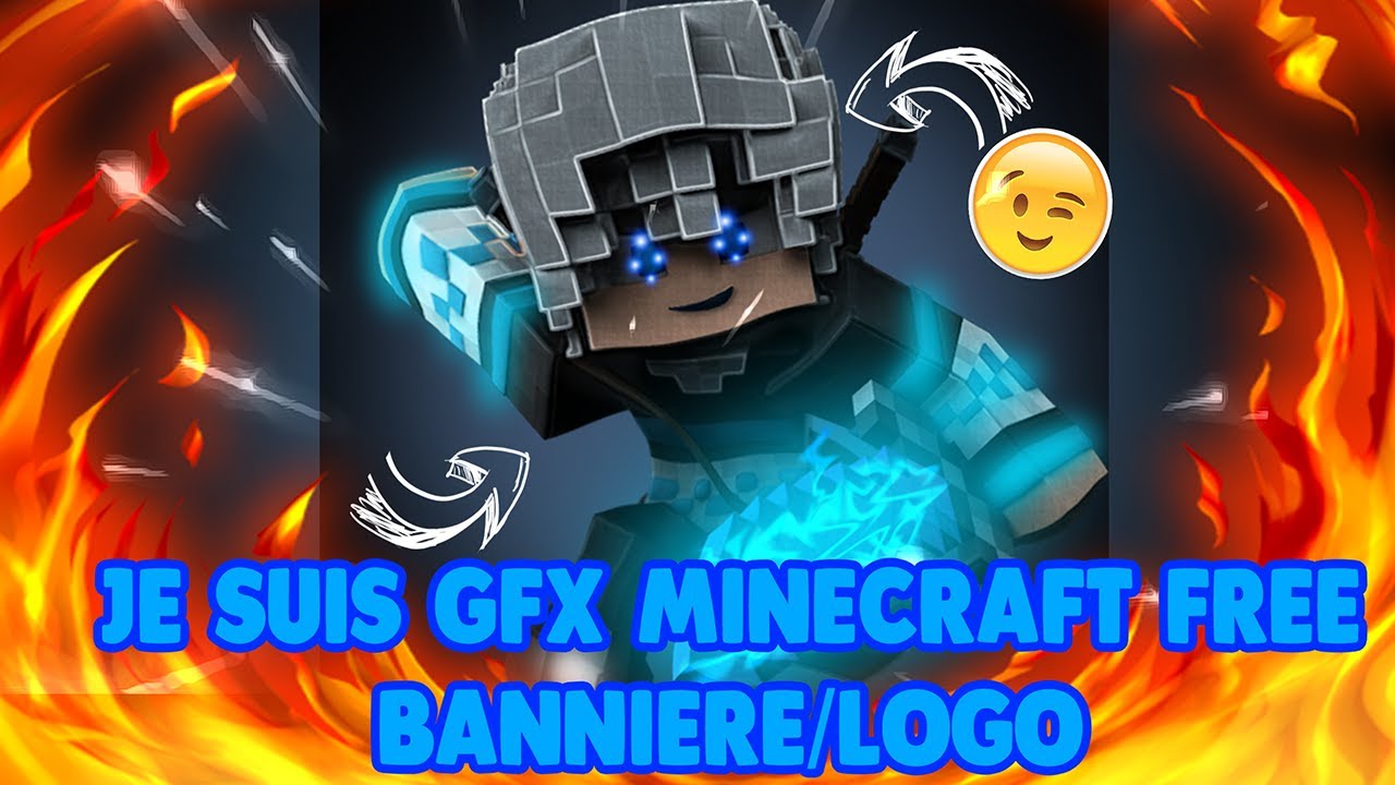 Je Suis Gfx Minecraft Free Banniere Logo Retour Youtube