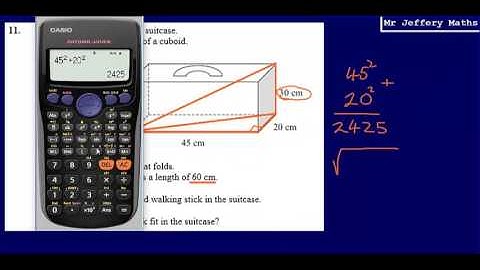 11. 3D Pythagoras (GCSE Maths - Edexcel Practice Tests Set 2 - 3H)