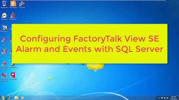 Configuring FactoryTalk View SE 8 10 Alarm and Events with SQL Server 2008