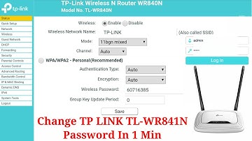 How To Change TP Link TL-WR841N Wifi Password  | TP Link Wifi Password Change | TP Link Wifi