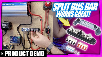Easy 12v LiFePO4 wiring with this split bus bar from Recoil