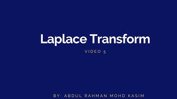 LAPLACE TRANSFORM USING DEFINITION (TRIGONOMETRIC FUNCTION)
