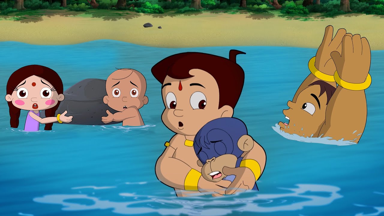 Kalia Ustaad   Bheems Heroic River Rescue  Cartoons for Kids in YouTube  Moral Stories in Hindi