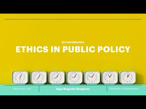 Ethics in Public Policy