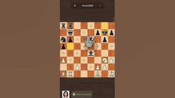 Chess.com 18 July Daily puzzle #chessforfun #shorts #chesstricks #shorts2023