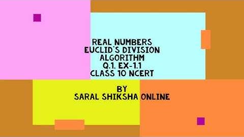 Ex- 1.1 Q. 1 part (i), (ii) and (iii) | Real numbers | class 10 NCERT Solutions
