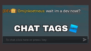 How to make CHAT TAGS in ROBLOX!