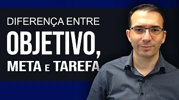 O que são objetivos e metas explique?