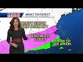 Video: Heavy snow arrives late Saturday night