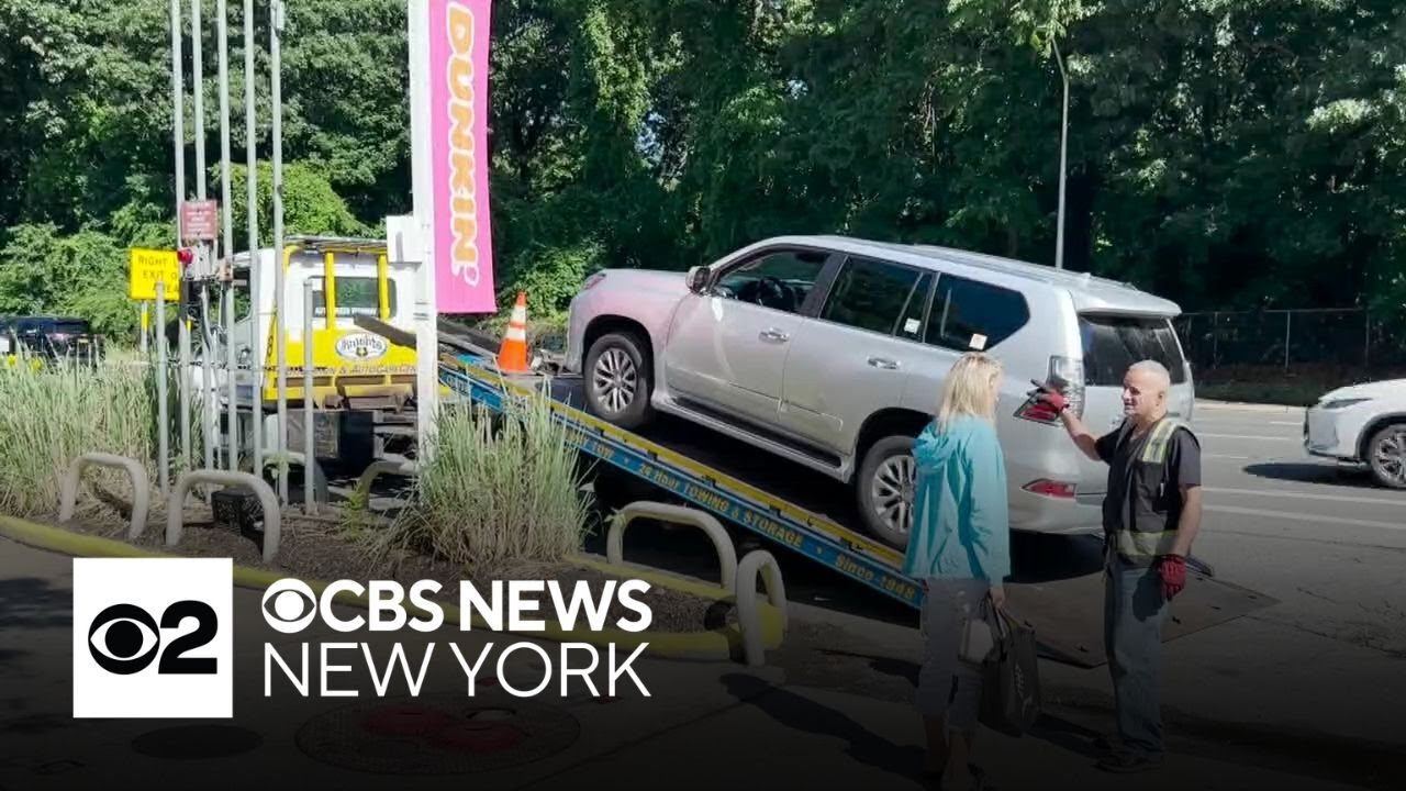 Cars damaged after filling up at Queens gas station - YouTube