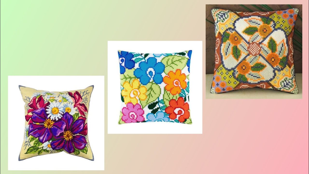 So stylish fashion cross stitch cushion covers ideas YouTube