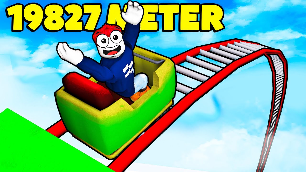 ICH BESUCHE DIE GRÖßTE ACHTERBAHN in Roblox Ride and Slide