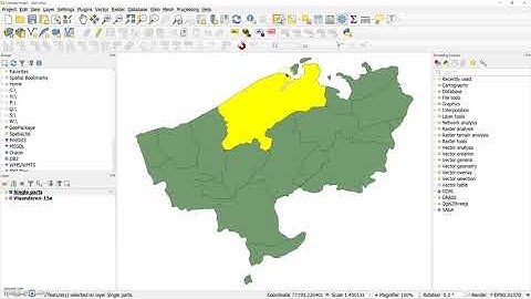Van multipart naar singleparts (QGIS 3.10)