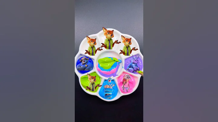 Zootopia Color Mixing | Guess the Mixed Color #zootopia2 #colors #colormixing #satisfying