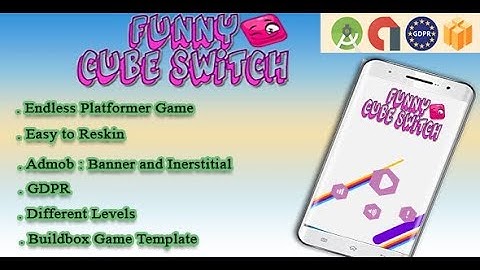 Cube Switch Sides - Admob + GDPR Support + Buildbox Game