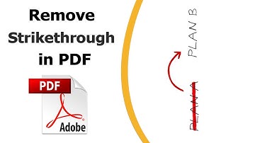 How to remove strikethrough in adobe acrobat pro dc
