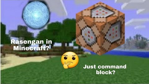 How to make Rasengan in Minecraft with command block only?