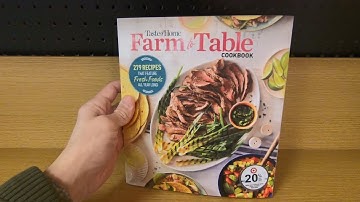 TASTE OF HOME FARM TO TABLE COOKBOOK 279 RECIPES BOOK CLOSE UP AND INSIDE LOOK