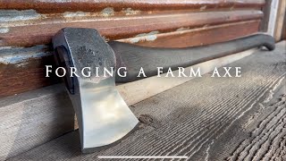 Forging A Farm Axe : From a 52100 bearing