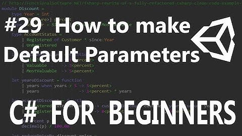 How to make default parameters in C #