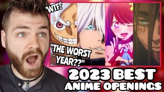 First Time Reacting to The BEST ANIME OPENINGS of 2023 | FAN VOTED! | New Anime Fan | REACTION!
