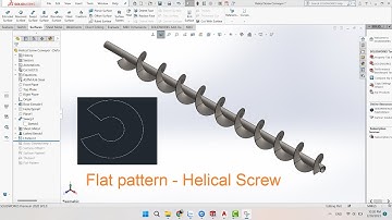 Het ontwikkelen van een praktische schroeftransporteur met behulp van Solidworks #3
