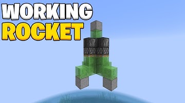 How to Build a Working Rocket in Minecraft! (Flying Spaceship Tutorial 1.21+)