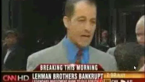 Two Guys Make Out CNN Lehman Brothers Report *FAIL*