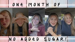 no added sugar for a month 🫡