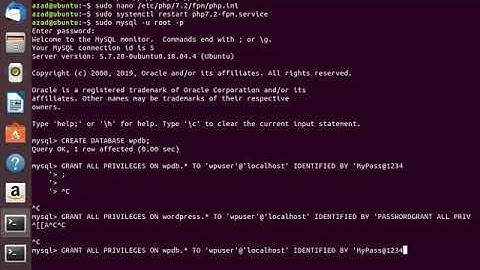 How to install WordPress in LEMP stack on Ubuntu 18.04 LTS Part 1